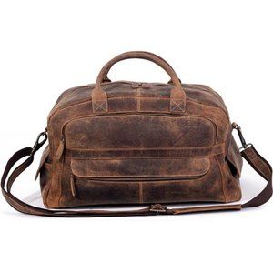 Leather Travel Duffel Bags for Men and Women Full Grain Leather Bags